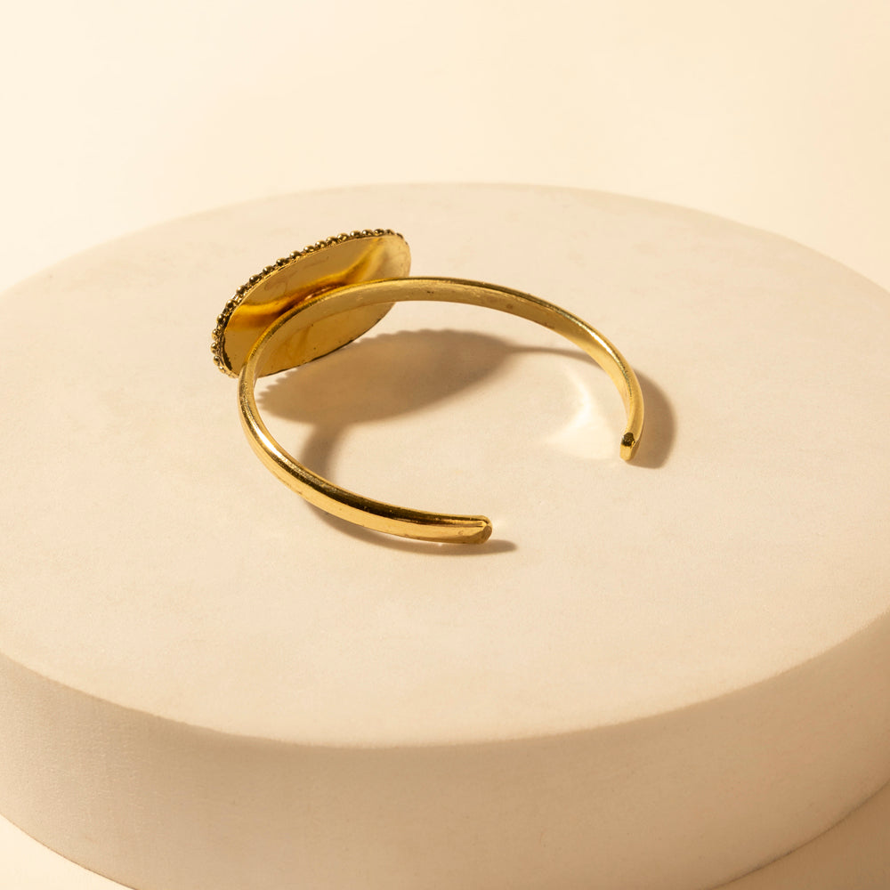 Myra Skycode Oval Cuff in Sonora Turquoise - Myra USA