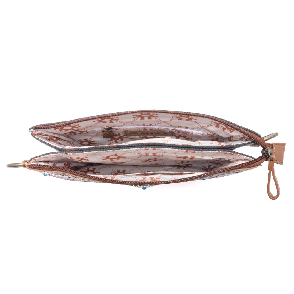 Myra Thunderpeak Concho Hairon Leather Bag in Fawn Sand - Myra USA