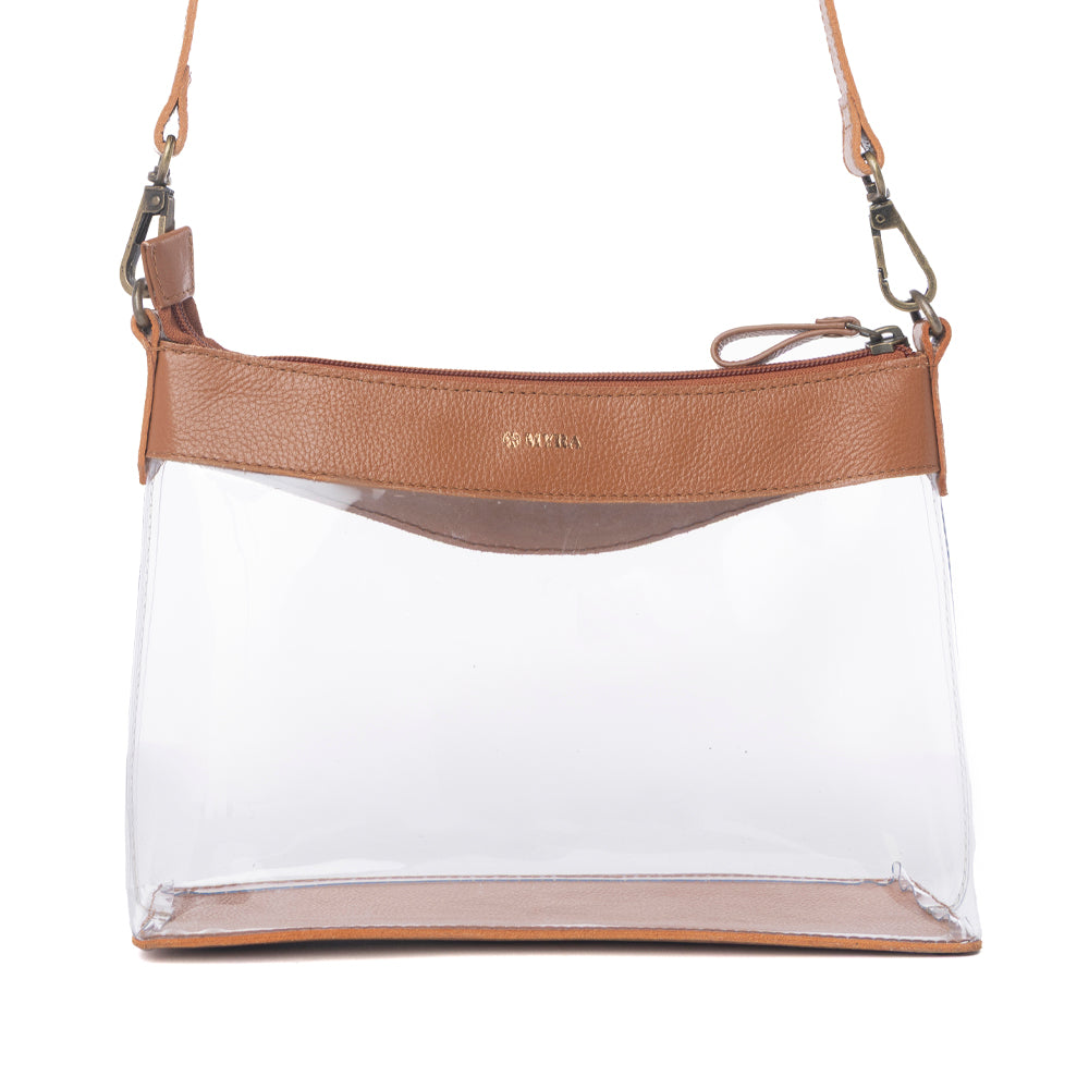 Myra Rodeo Frontier Clear Bag in Bridle Biscuit - Myra USA