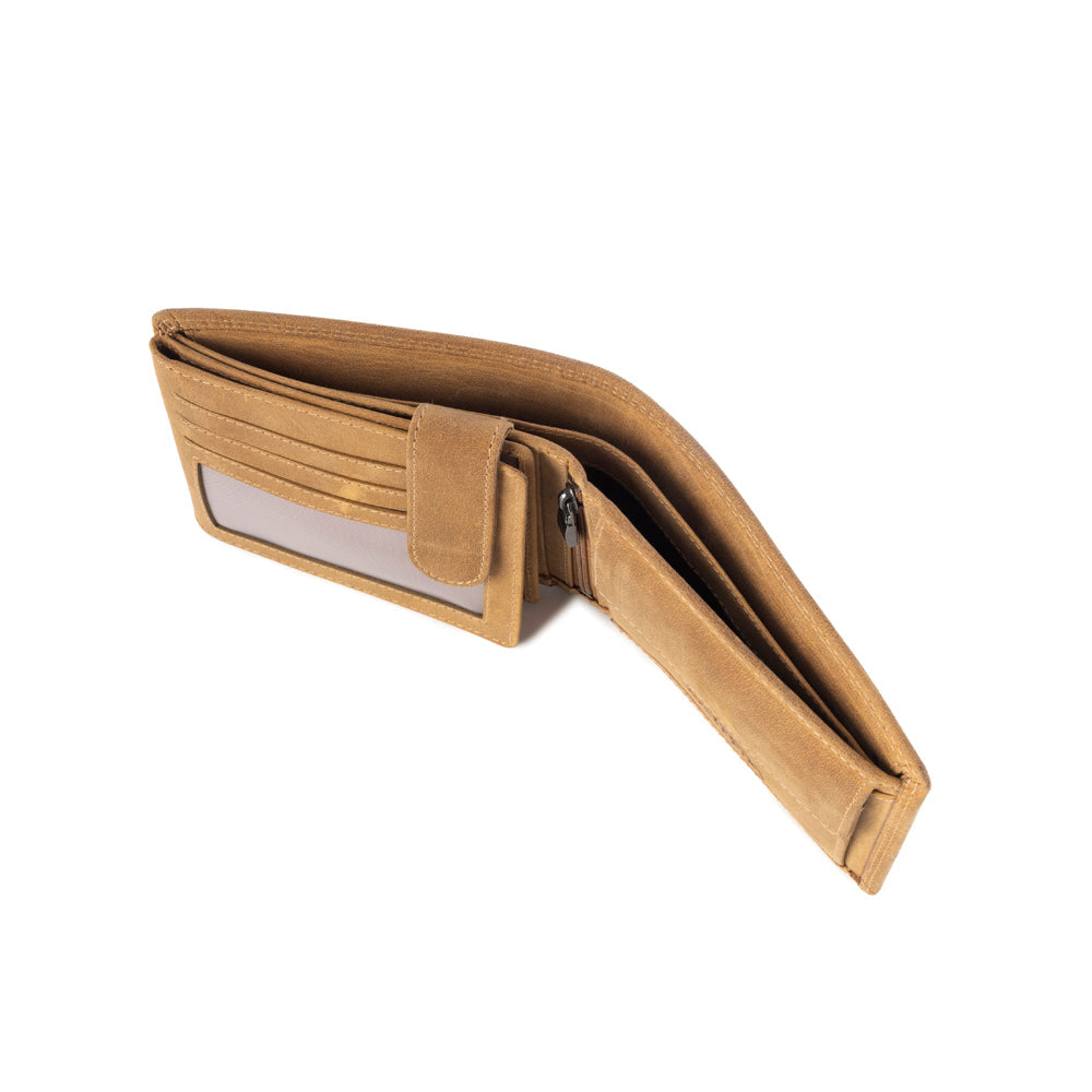 Ridgetown Trail Men's Wallet In Camel - Myra USA