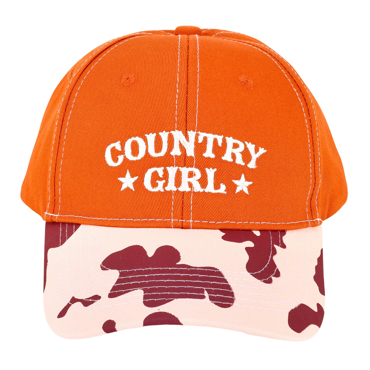 Myra Country Girl Panel Baseball Cap in Sunset Camo - Myra USA