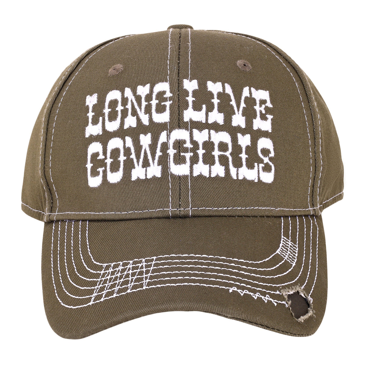 Myra Long Live Cowgirls Panel Baseball Cap in Frontier Green - Myra USA