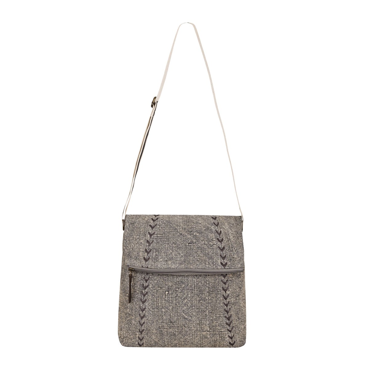 Myra Watergap Shoulder Bag for Women in sand grain with whipstitch - Myra USA
