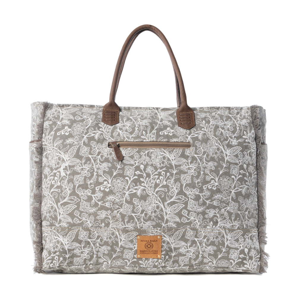Wildstar Pony Western Weekender Bag for Women in white with hairon detail - Myra USA