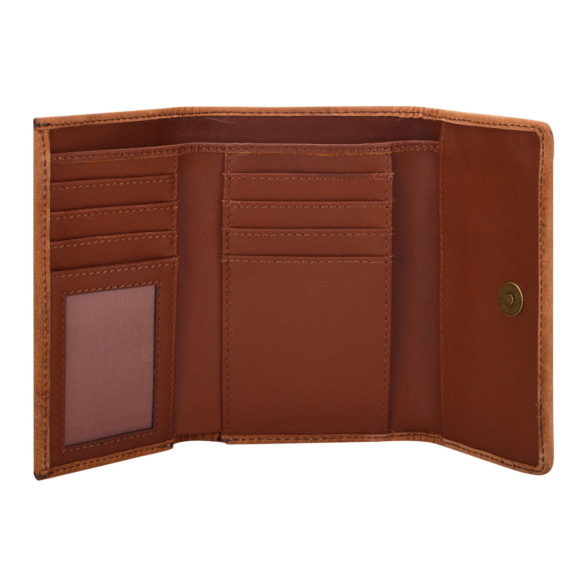 Myra Westervale Wallet for Women in brown with hair on and studs - Myra USA