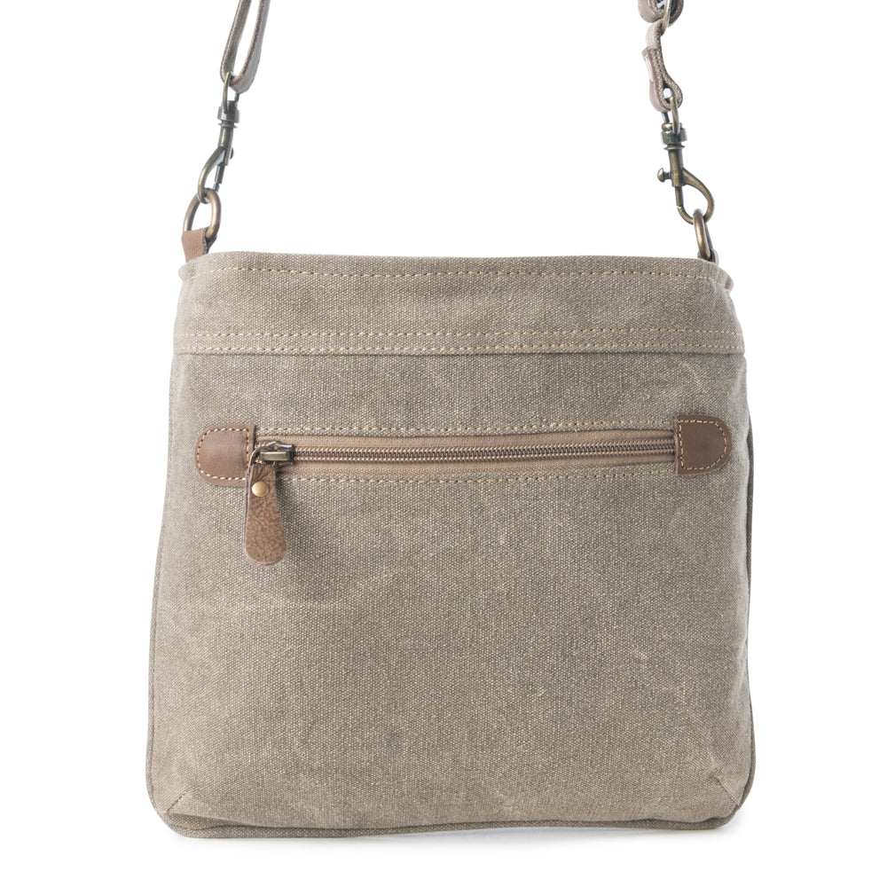 Aztec Hide Western Crossbody Bag for Women in olive with hairon detail - Myra USA