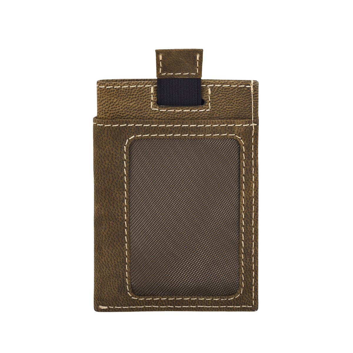 Myra Ridgemere Credit Card Holder in olive with front slip pocket - Myra USA
