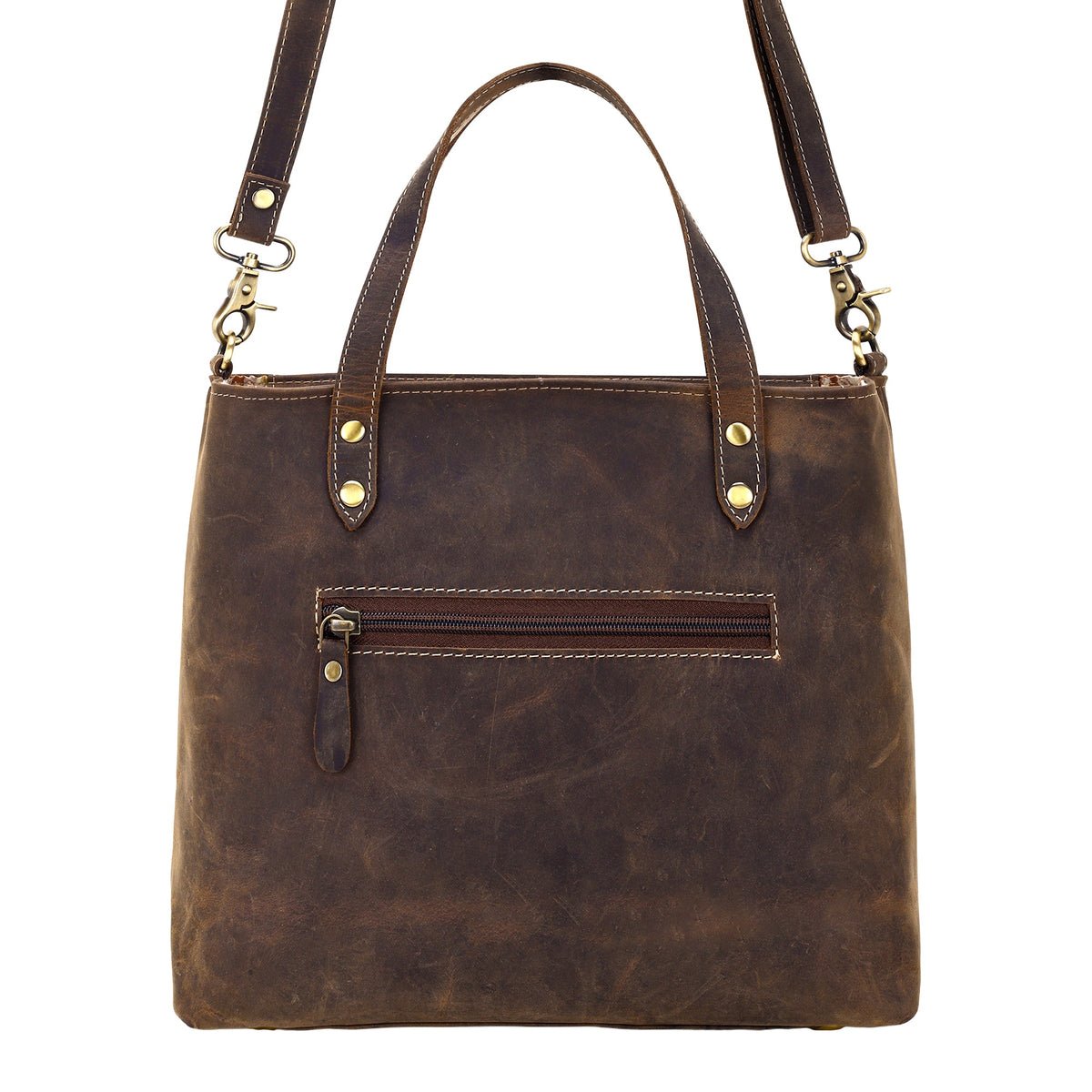 Myra Ultimate Choice Handbag for Women in olive with twin handles and tassels - Myra USA