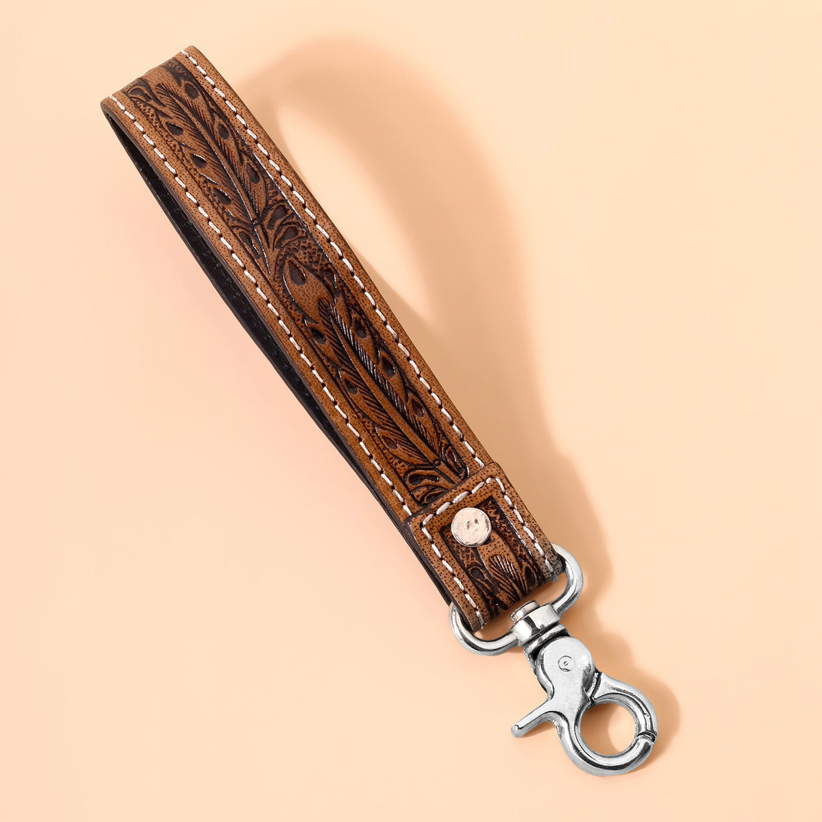 Myra Tobosa Key Fob in multi with beaded Aztec panel - Myra USA