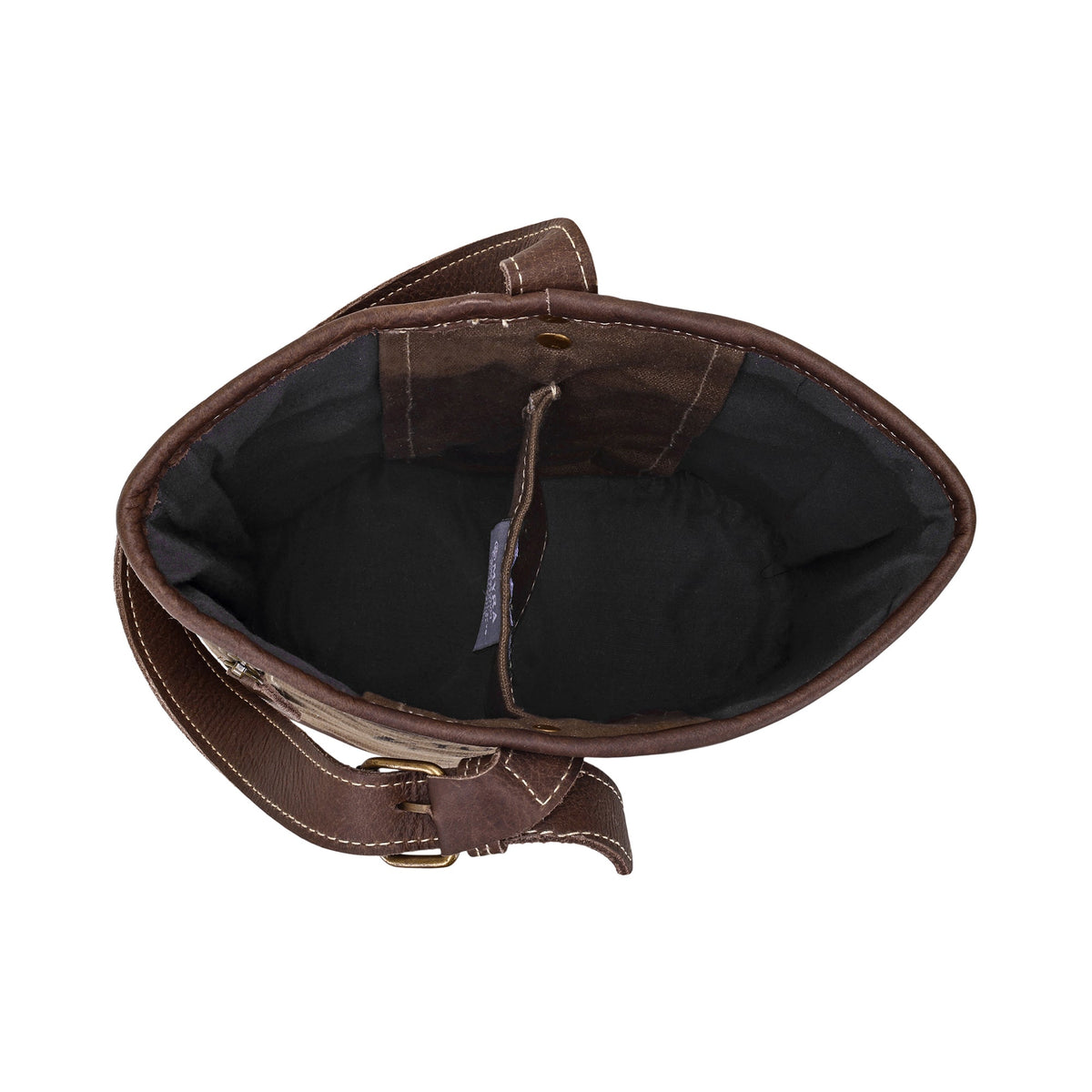 Myra Happiness Canvas Wine Holder in olive - Myra USA