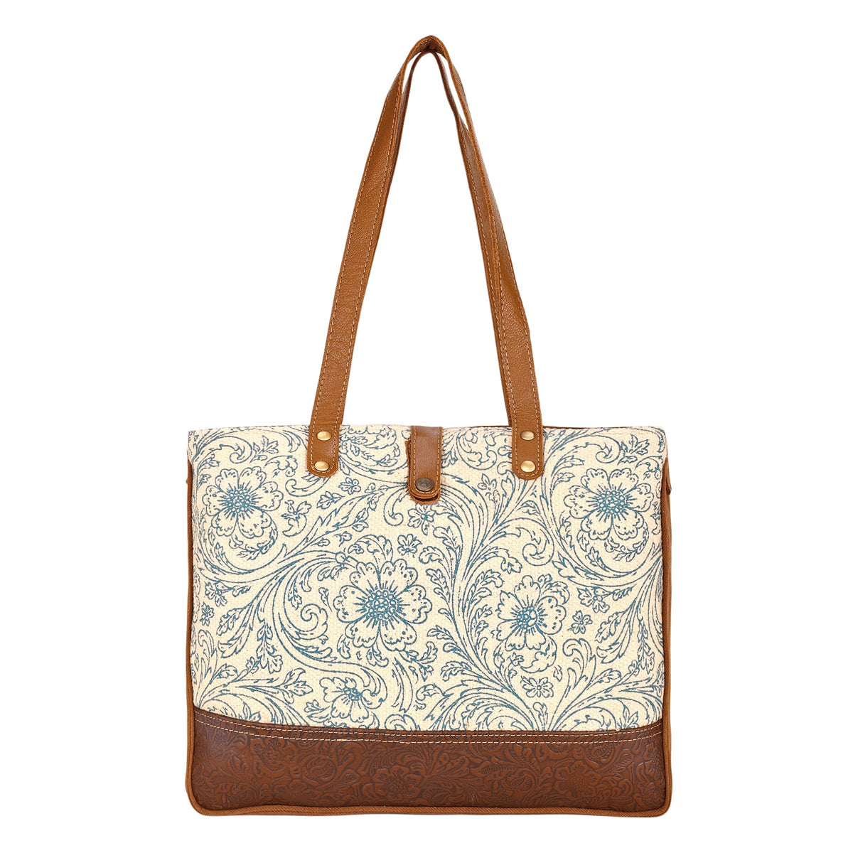 Myra Willow Mesa Messenger in Cream Floral - Myra USA