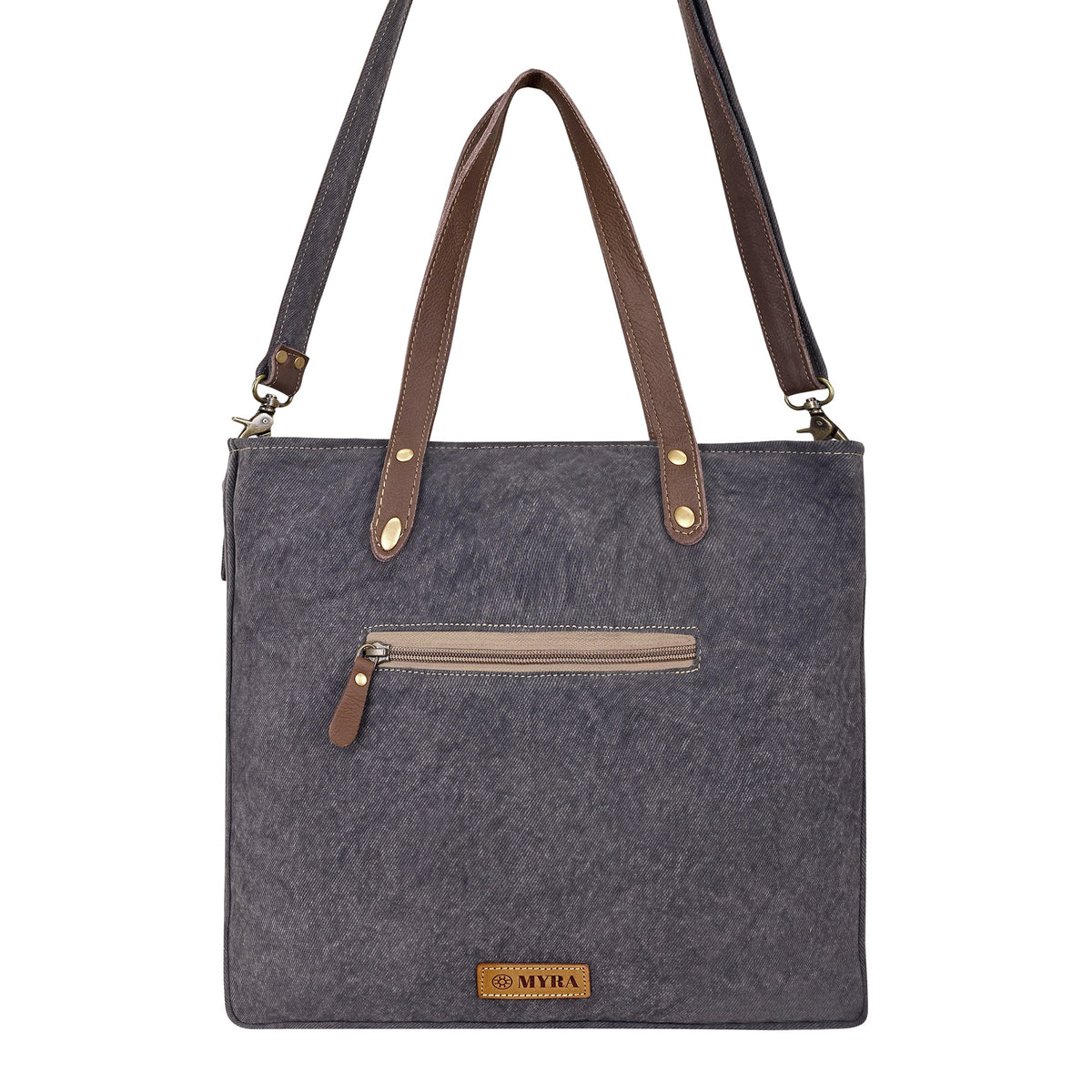 Myra Willow Mesa Messenger in Grey Floral - Myra USA