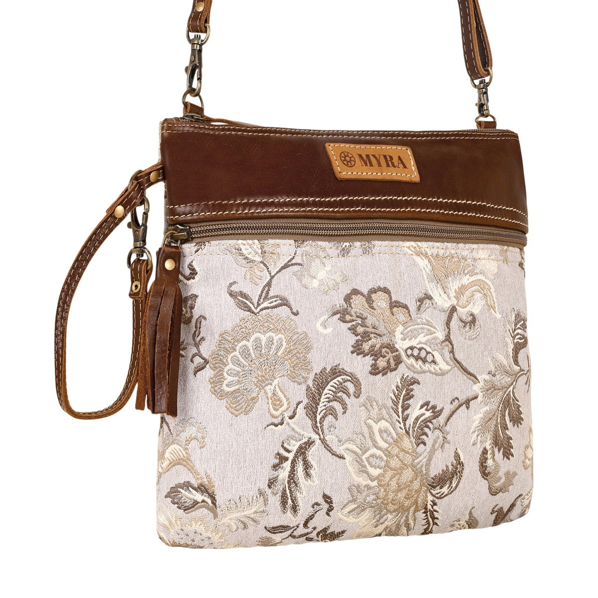 Myra Contentment Small Crossbody Bag in sage - Myra USA