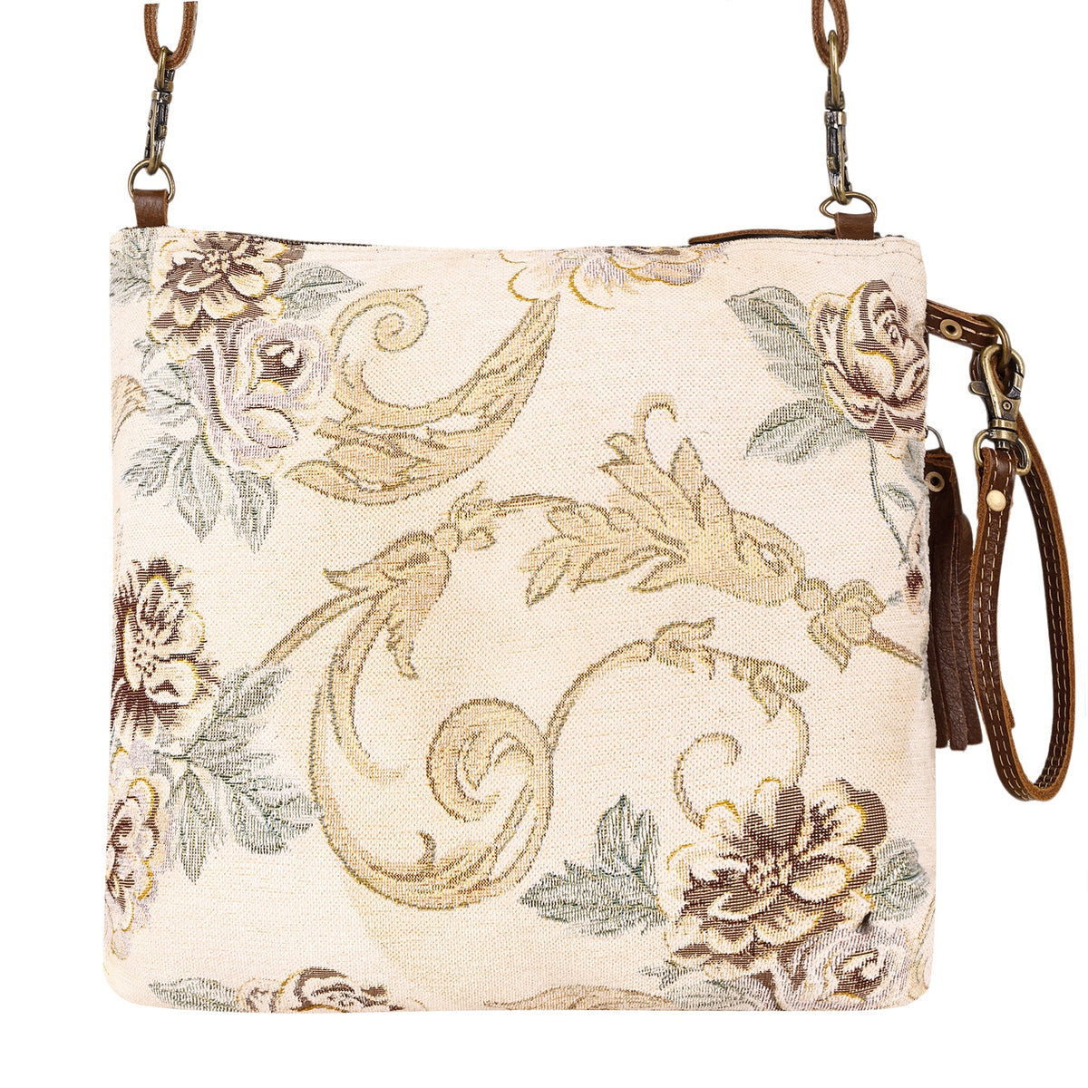 Myra Contentment Small Crossbody Bag in cream - Myra USA