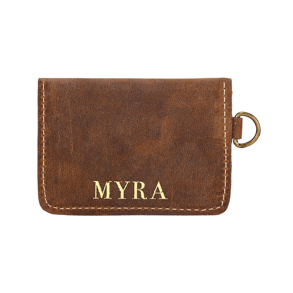 Myra Juniper Moon Leather Coin Purse in Canyon Brown - Myra USA