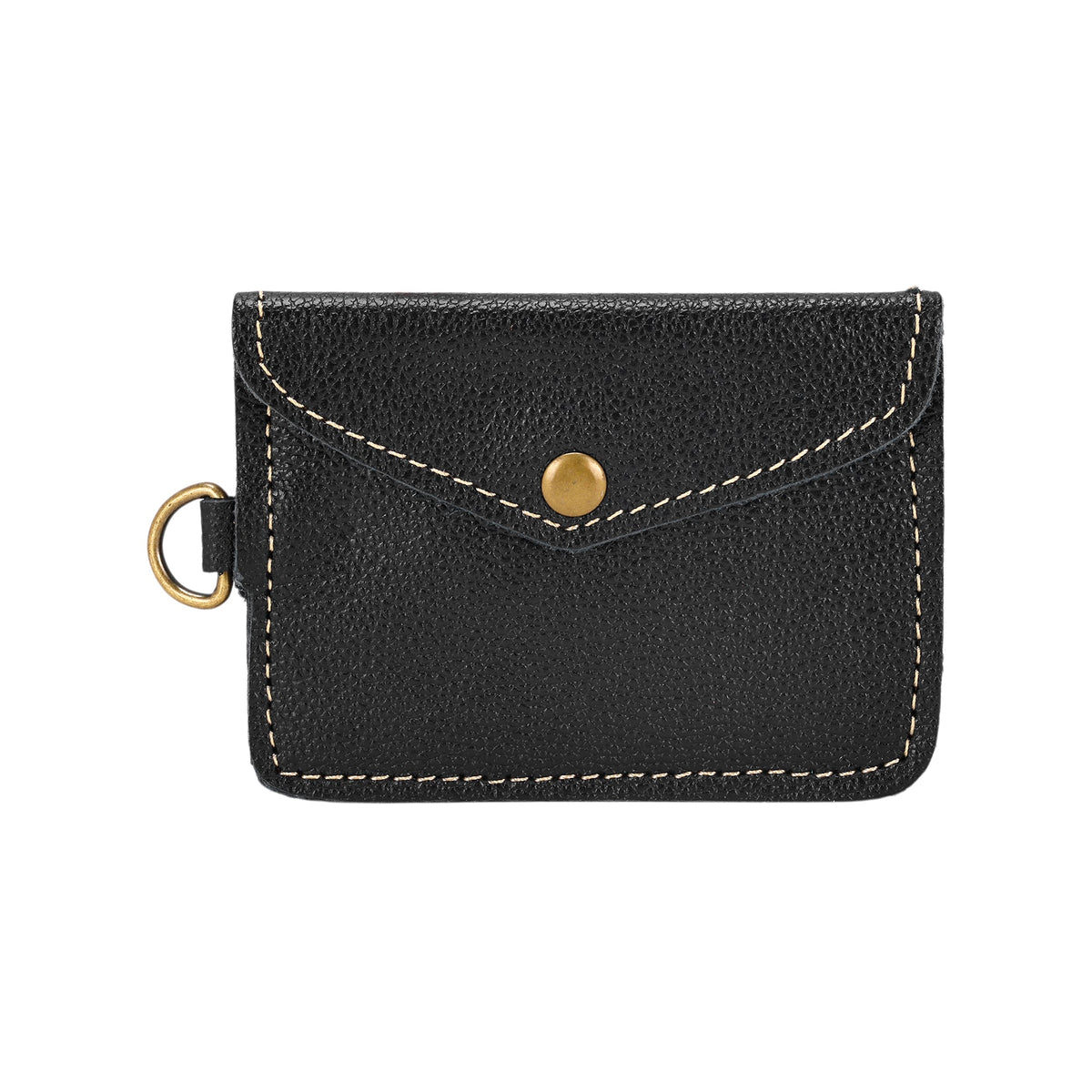 Myra Juniper Moon Leather Coin Purse in Midnight Black - Myra USA