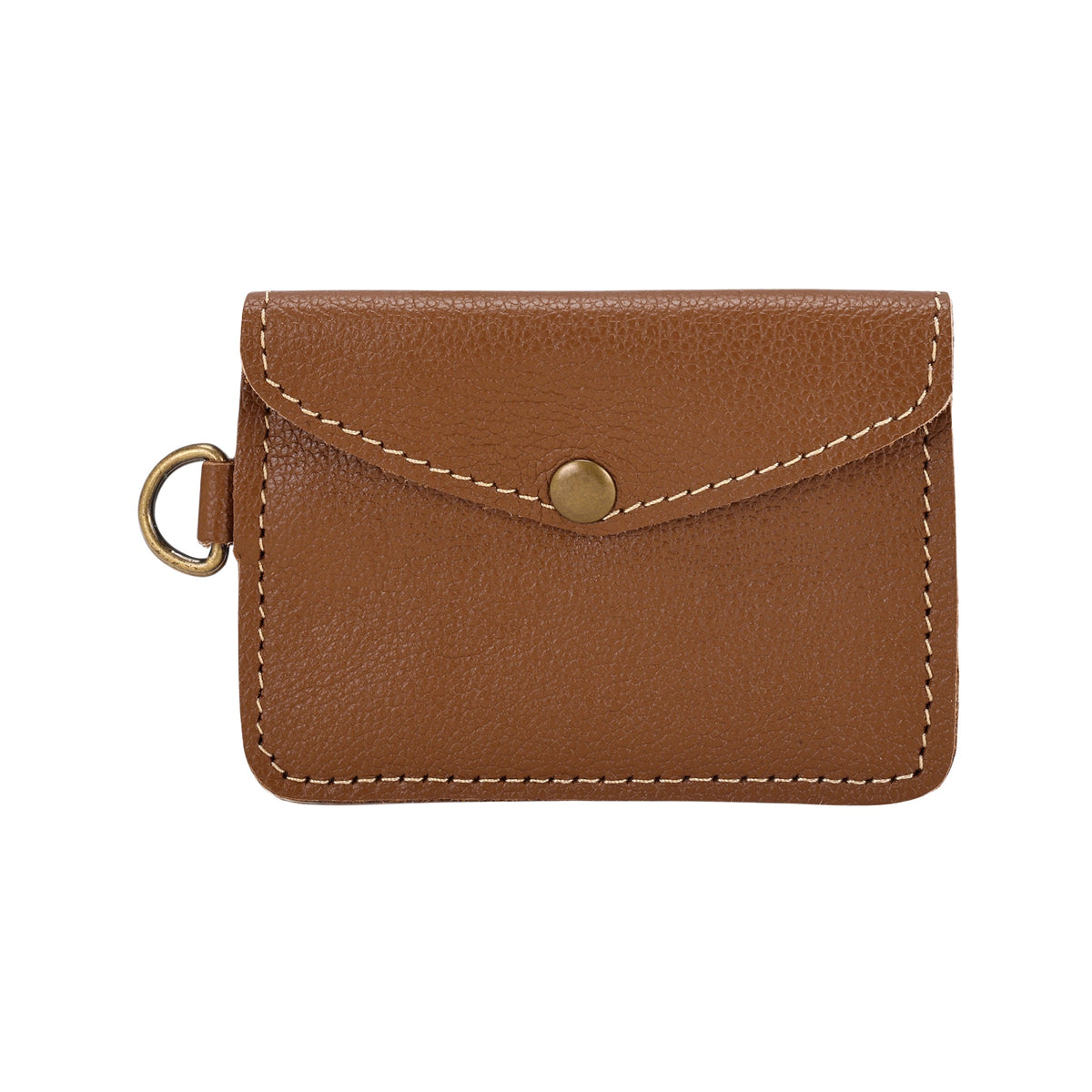 Myra Juniper Moon Leather Coin Purse in Walnut Brown - Myra USA