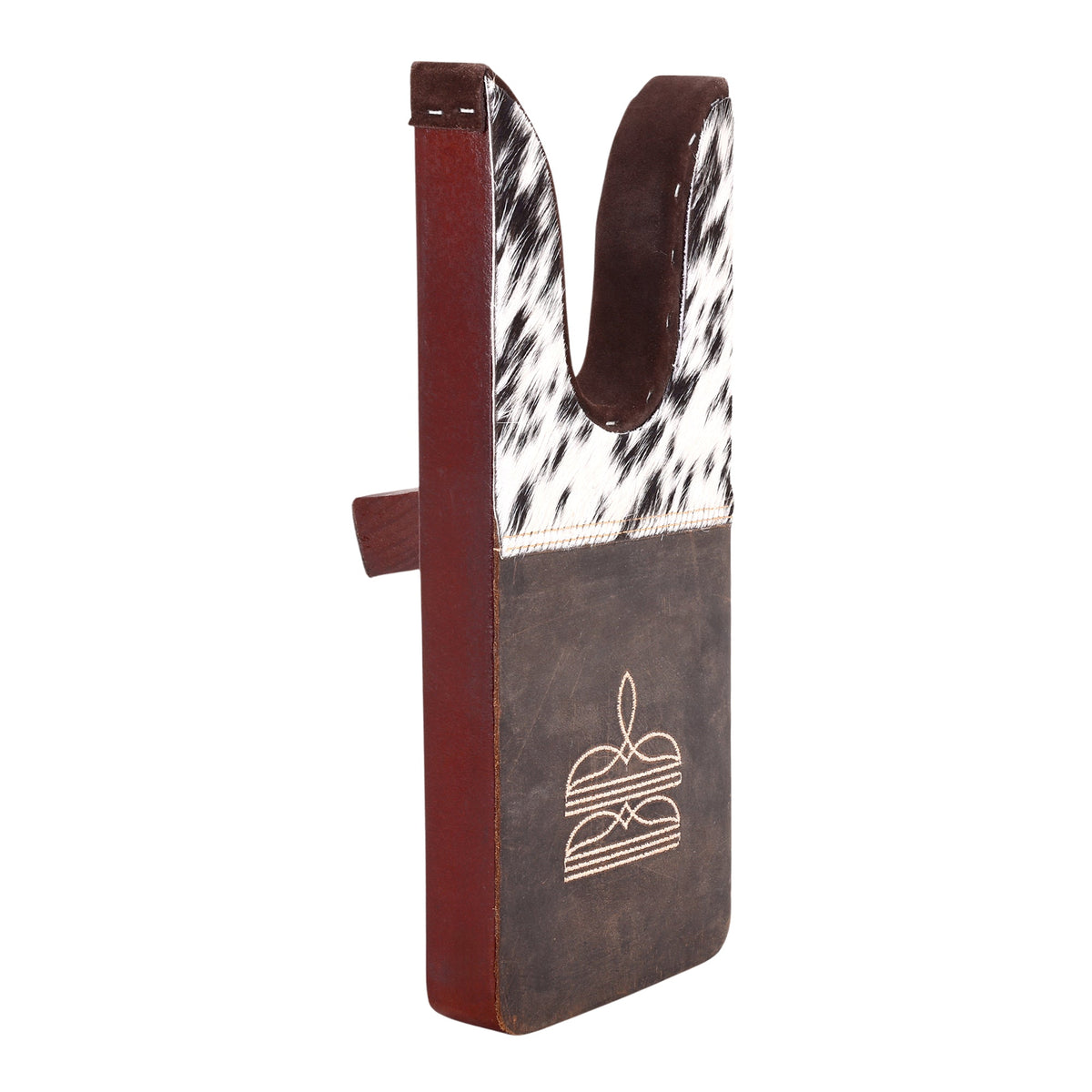 Myra Chuckline Boot Jack in black and white with hair on and embroidered detail - Myra USA