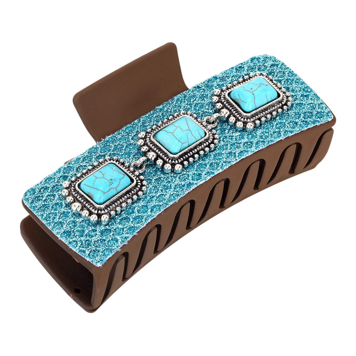 Myra Concho Gem Hair Clip in Sky Blue - Myra USA