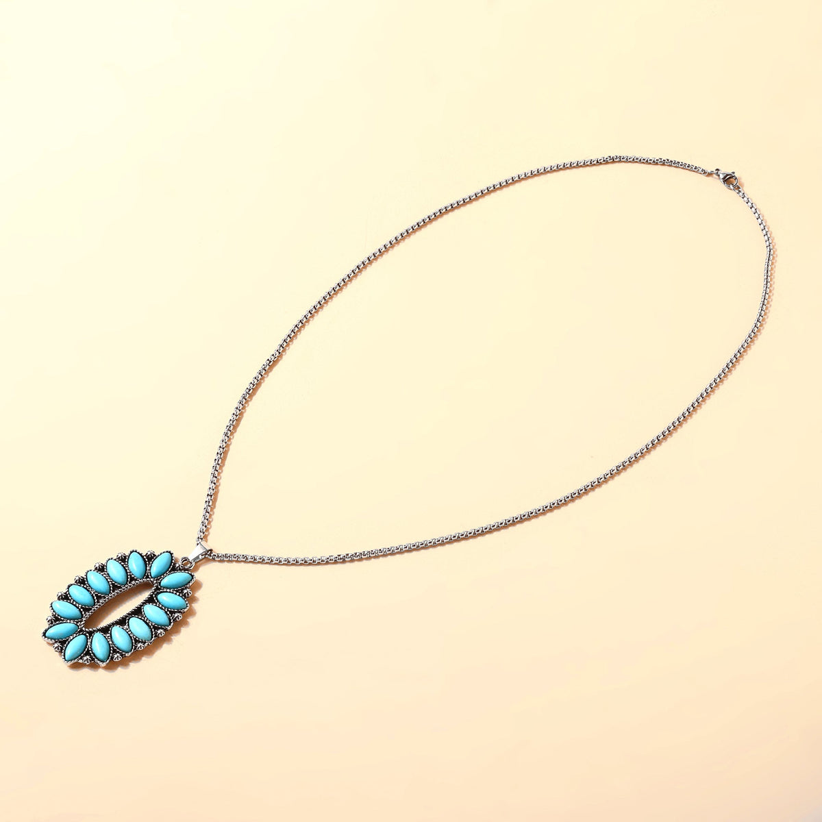 Myra Steerhead Necklace in Desert Blue - Myra USA