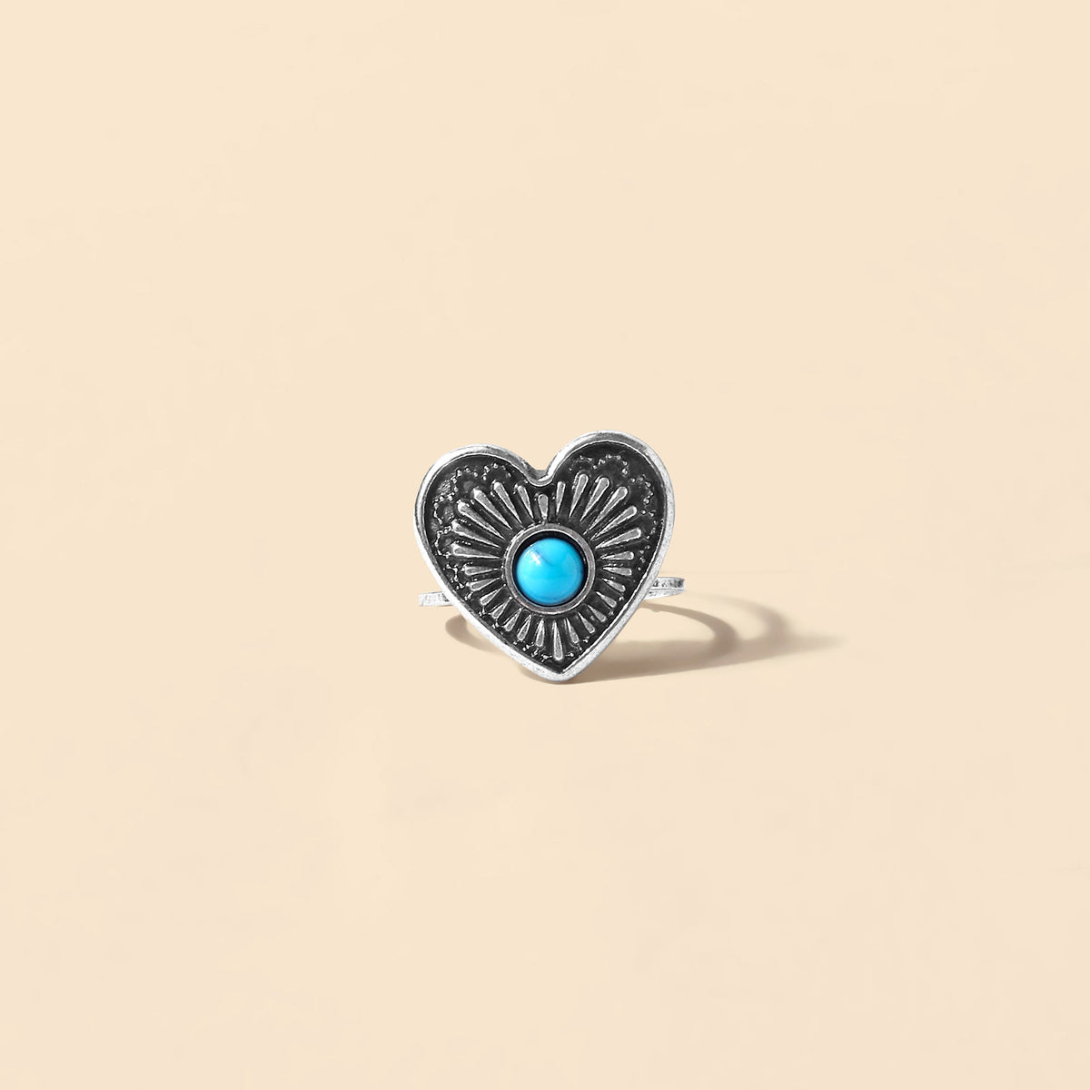 Myra Desert Heart Ring in River Blue - Myra USA