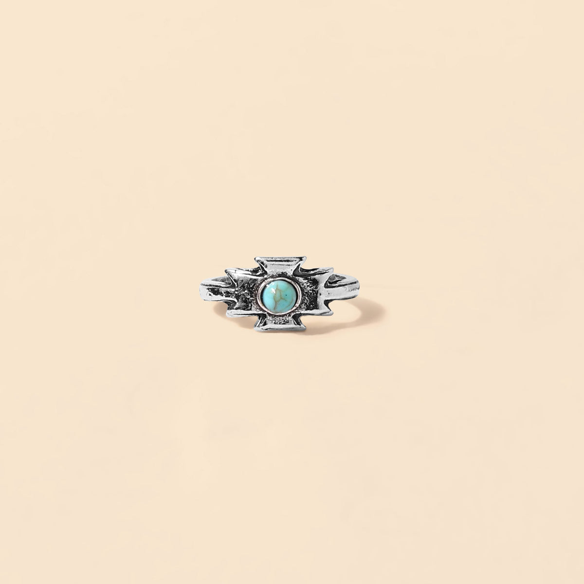 Myra Mighty Thunderbird Ring in Frost Blue - Myra USA
