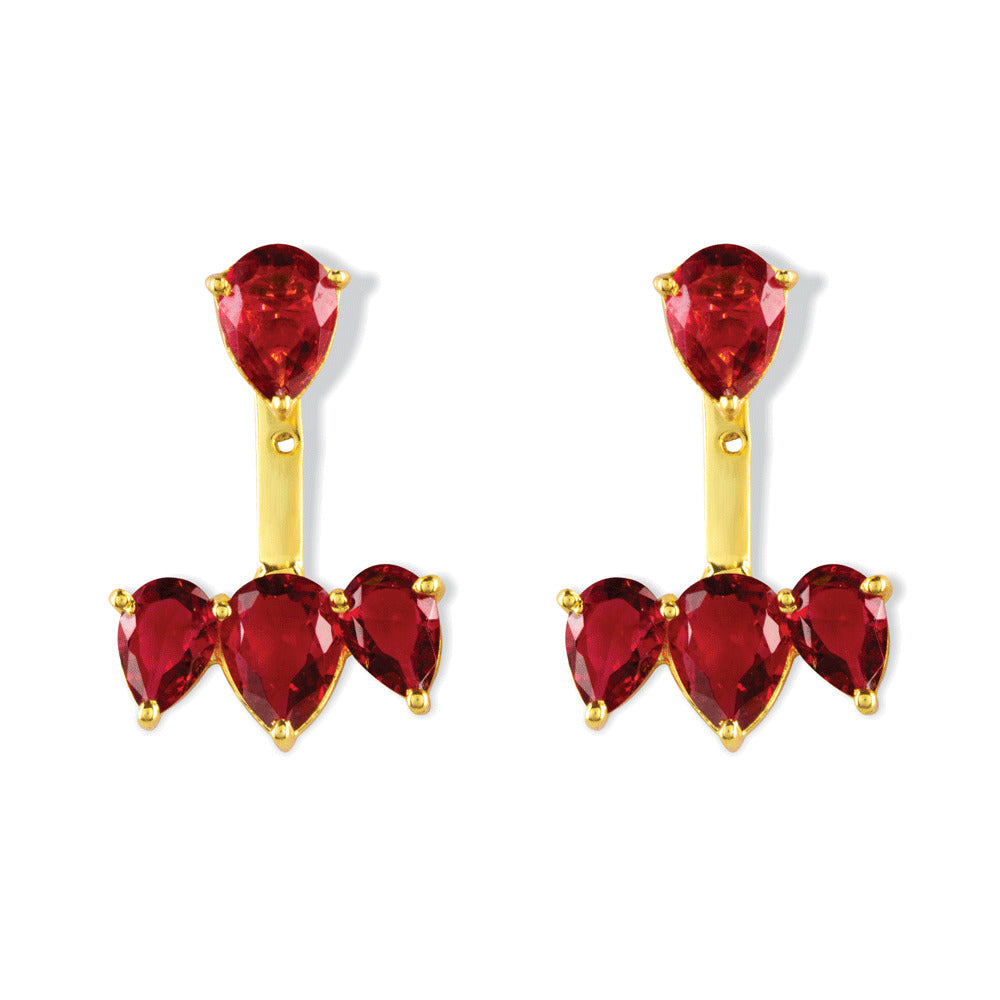 Ruby Stud Earrings - MyraUSA