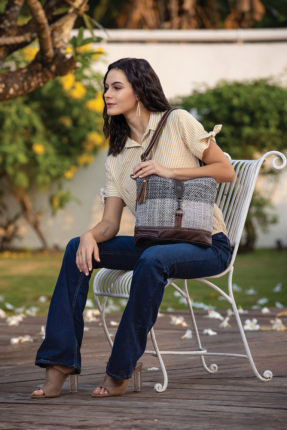Rough Textured Shoulder Bag - Myra USA