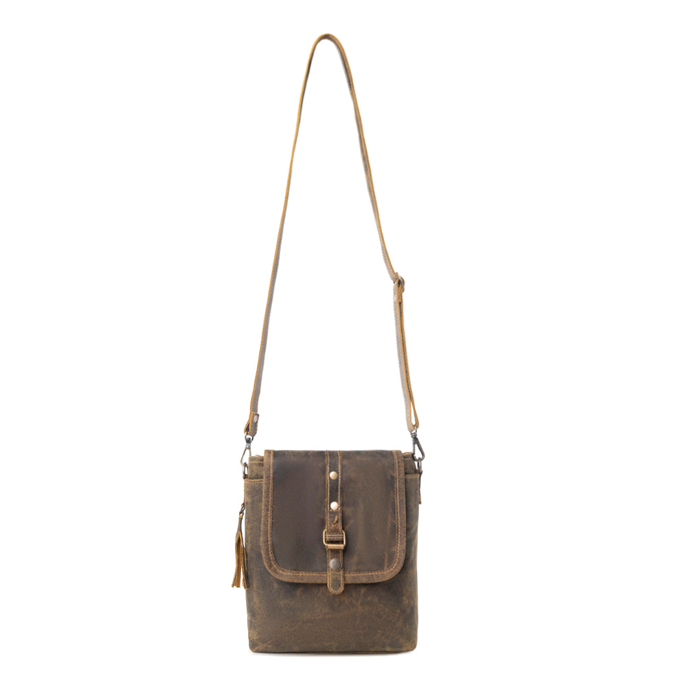 Brown Beauty Leather Bag - Myra USA
