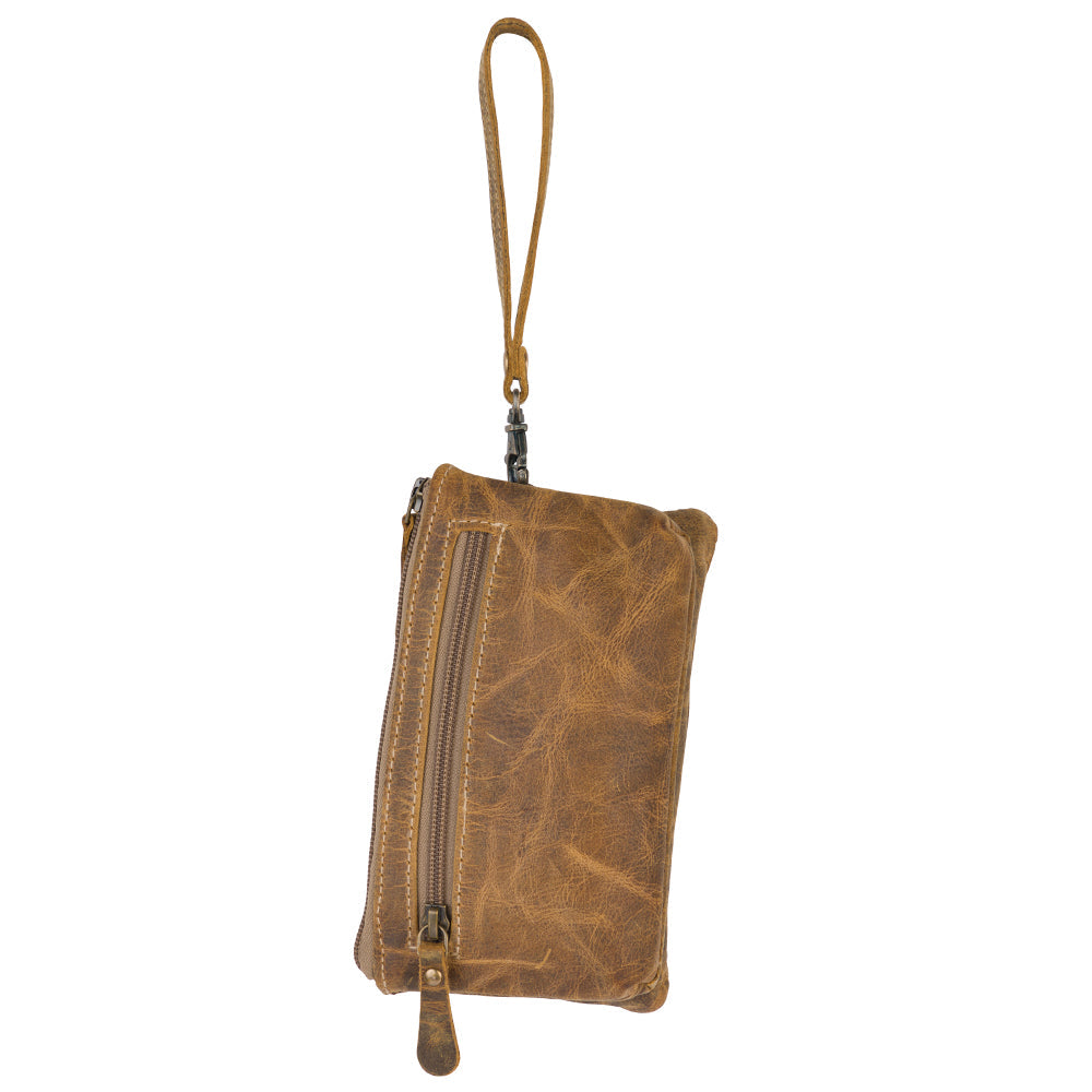 Brown Orchestra Small Leather Bag - Myra USA