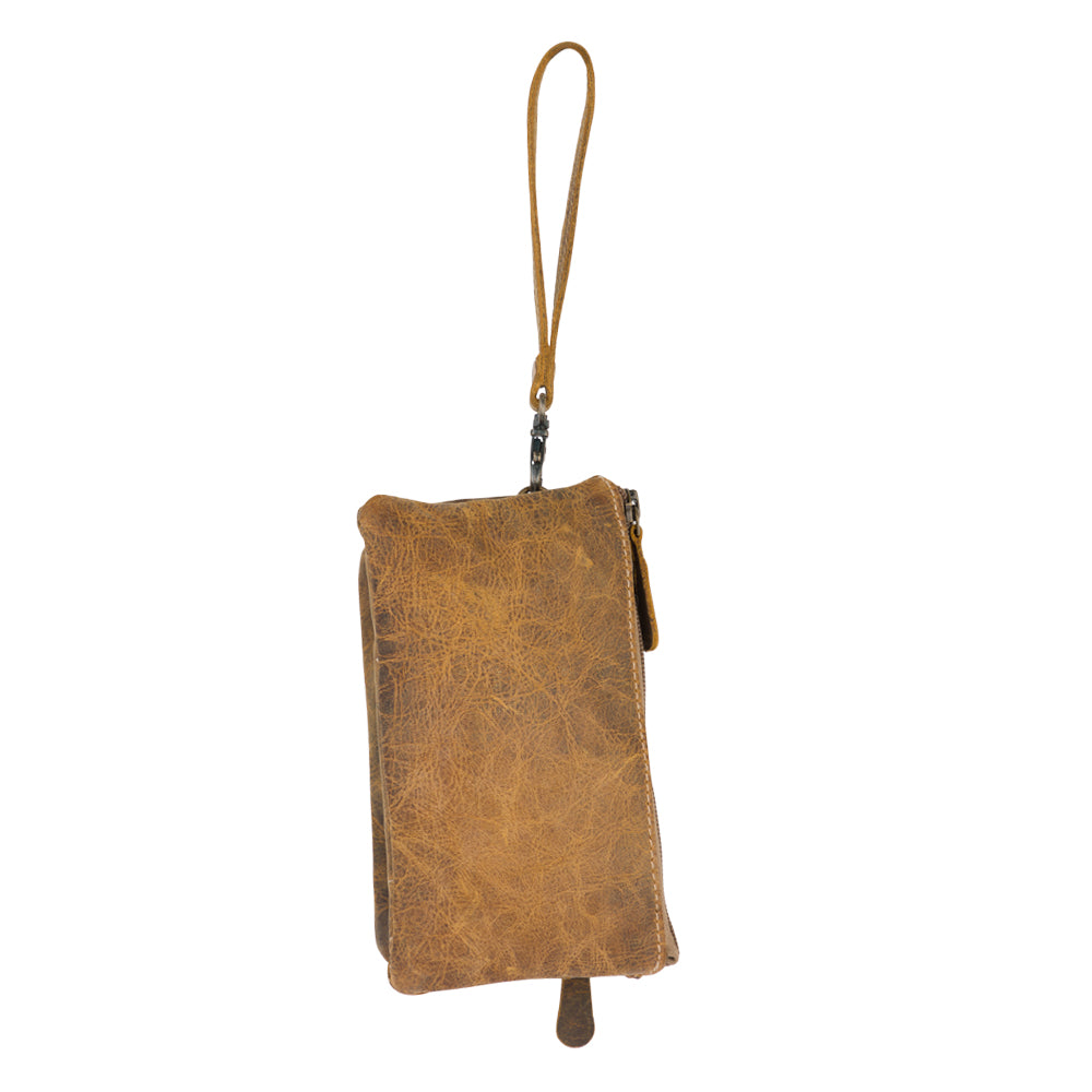 Brown Orchestra Small Leather Bag - Myra USA