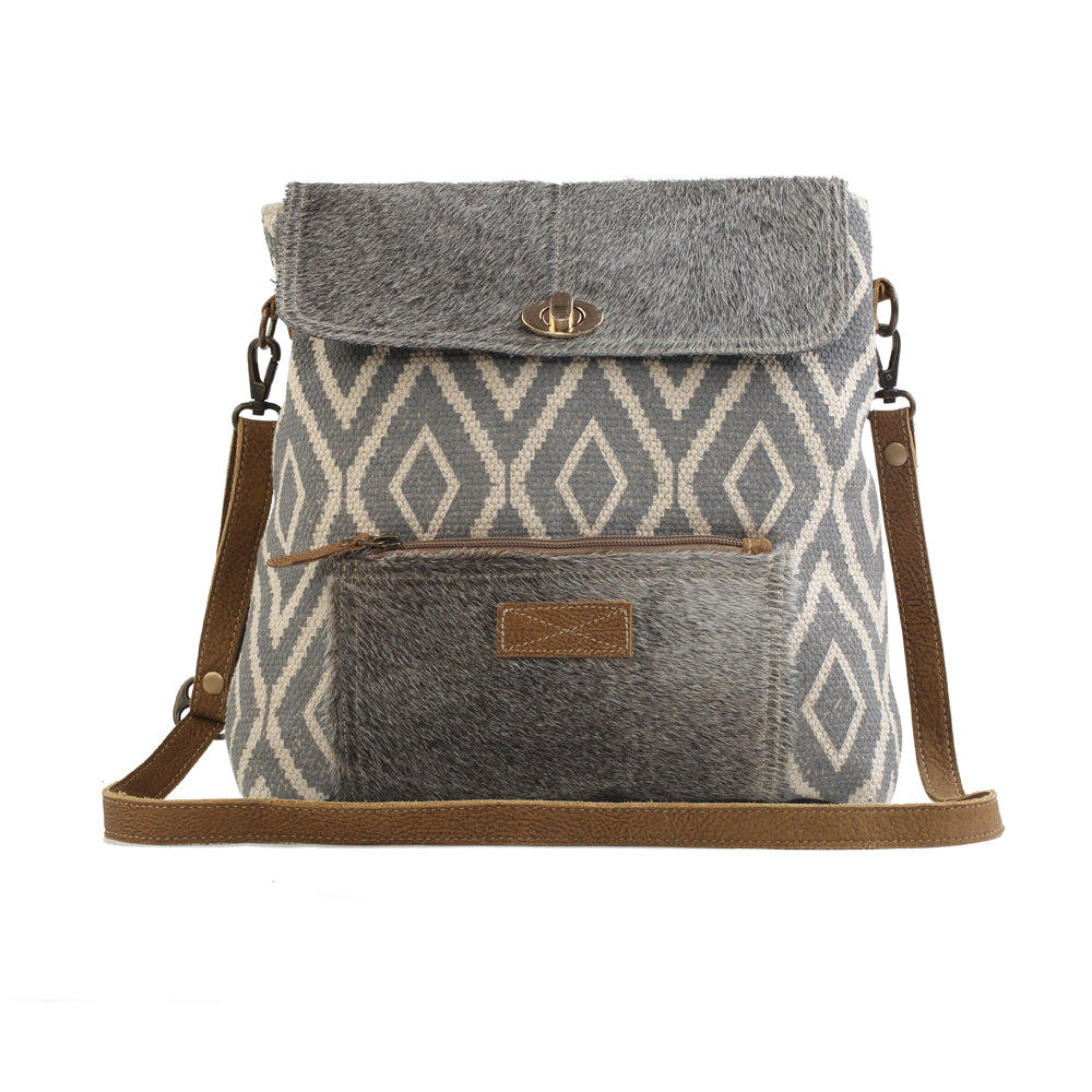 Grainy Gray Shoulder Bag - Myra USA