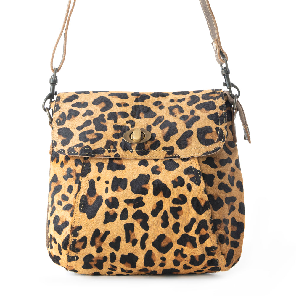 BULLSEYE LEATHER AND HAIRON BAG - MyraUSA