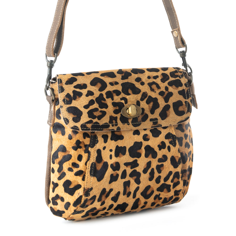 BULLSEYE LEATHER AND HAIRON BAG - MyraUSA