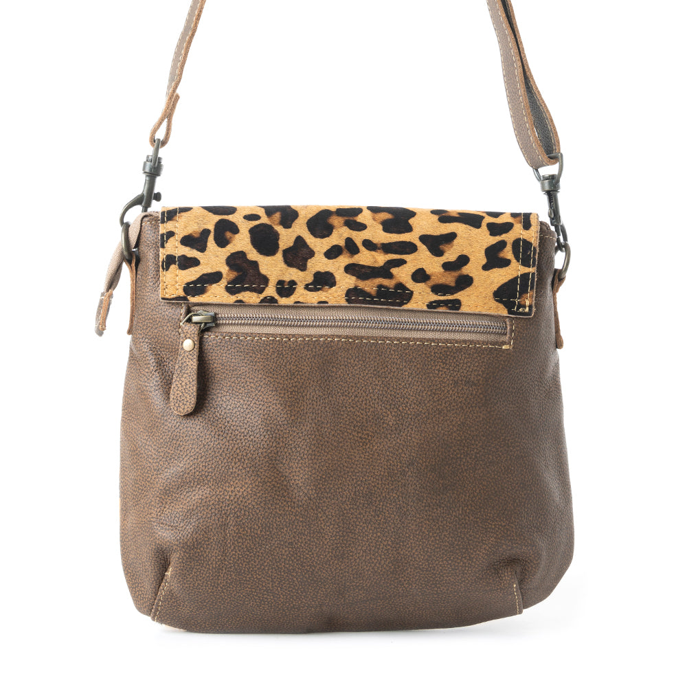 BULLSEYE LEATHER AND HAIRON BAG - MyraUSA