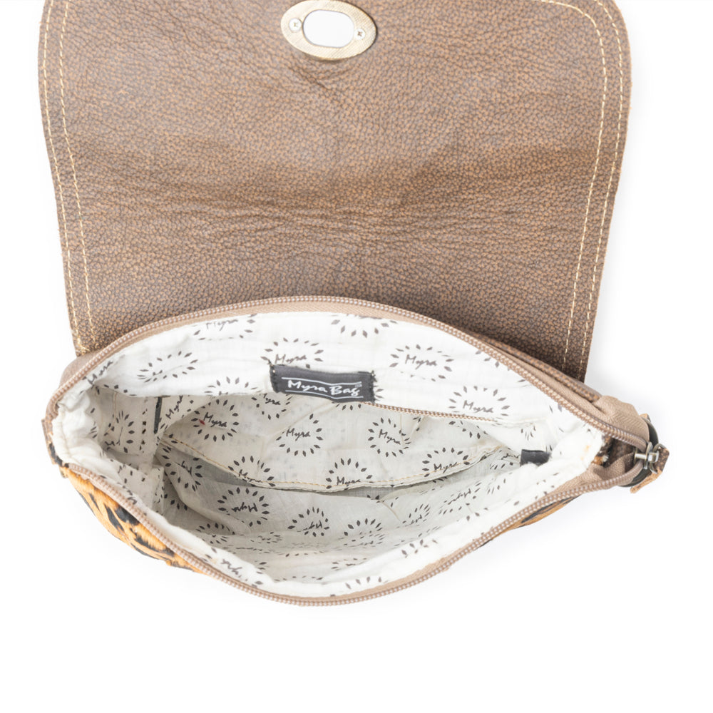 BULLSEYE LEATHER AND HAIRON BAG - MyraUSA