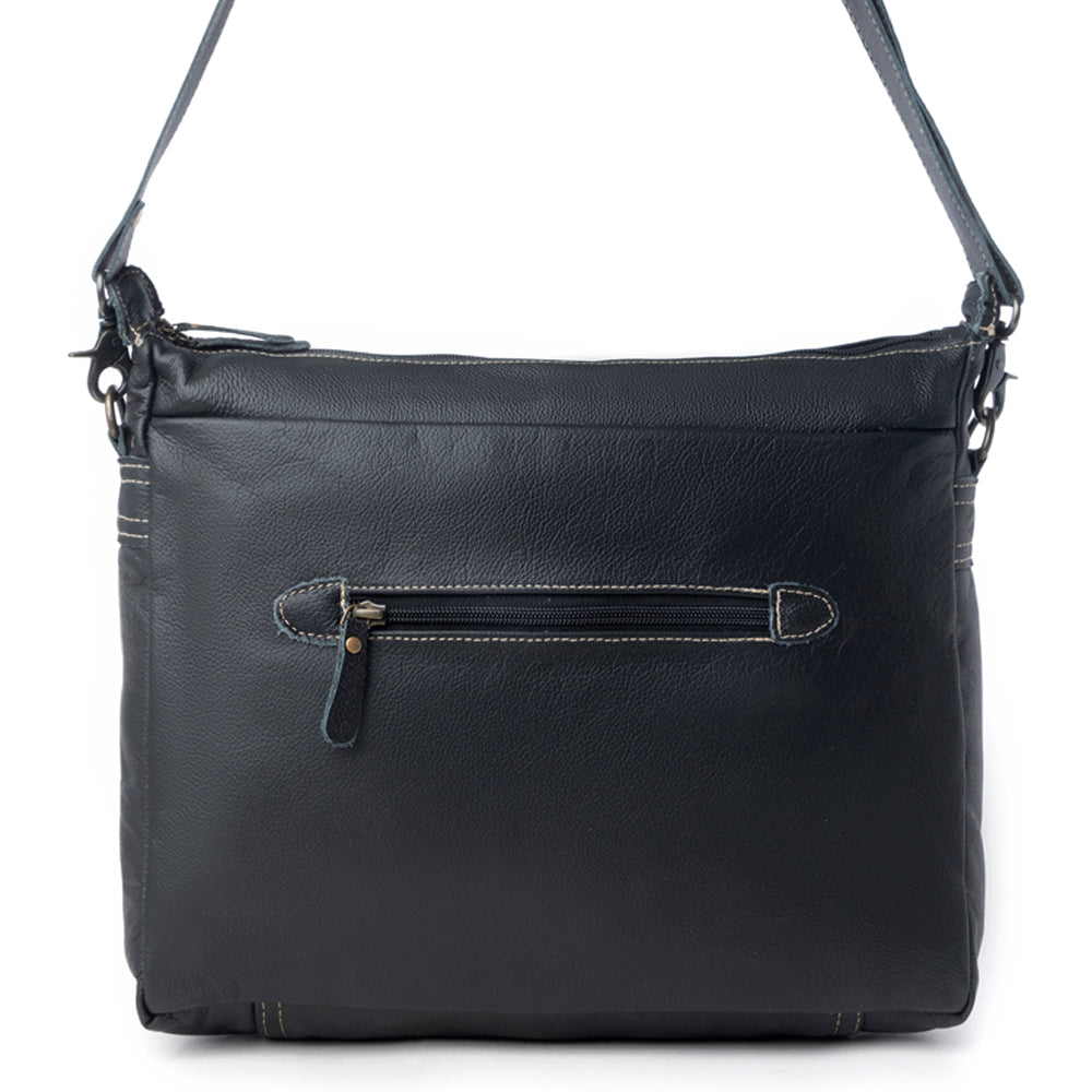 MODERN LEATHER AND HAIRON BAG - Myra USA