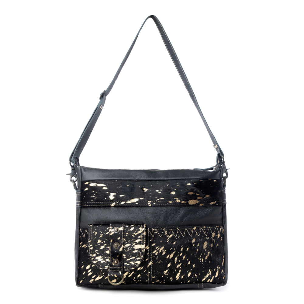 MODERN LEATHER AND HAIRON BAG - Myra USA