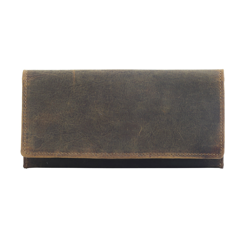 WOODS WANDERER LEATHER AND HAIRON WALLET - MyraUSA