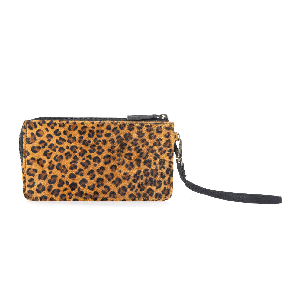 UPTOWN GIRL LEATHER & HAIRON WALLET - MyraUSA