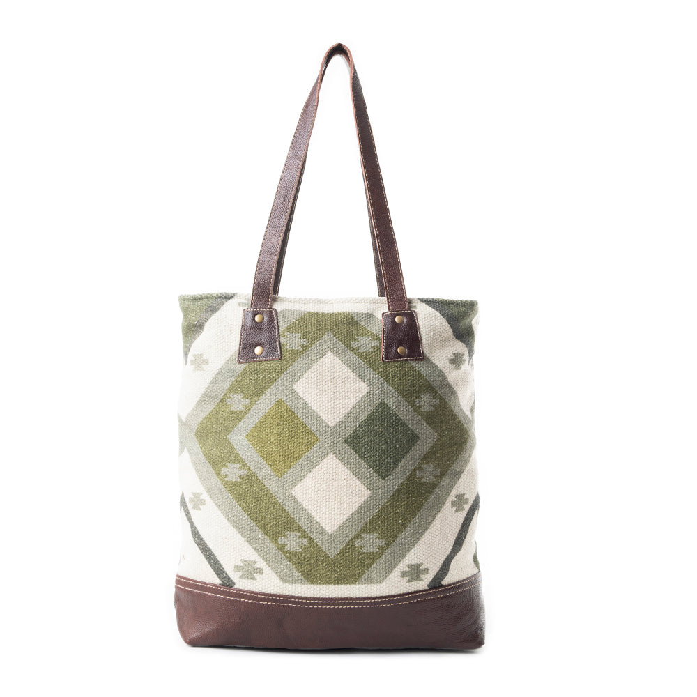 Checkered Tote Bag - MyraUSA