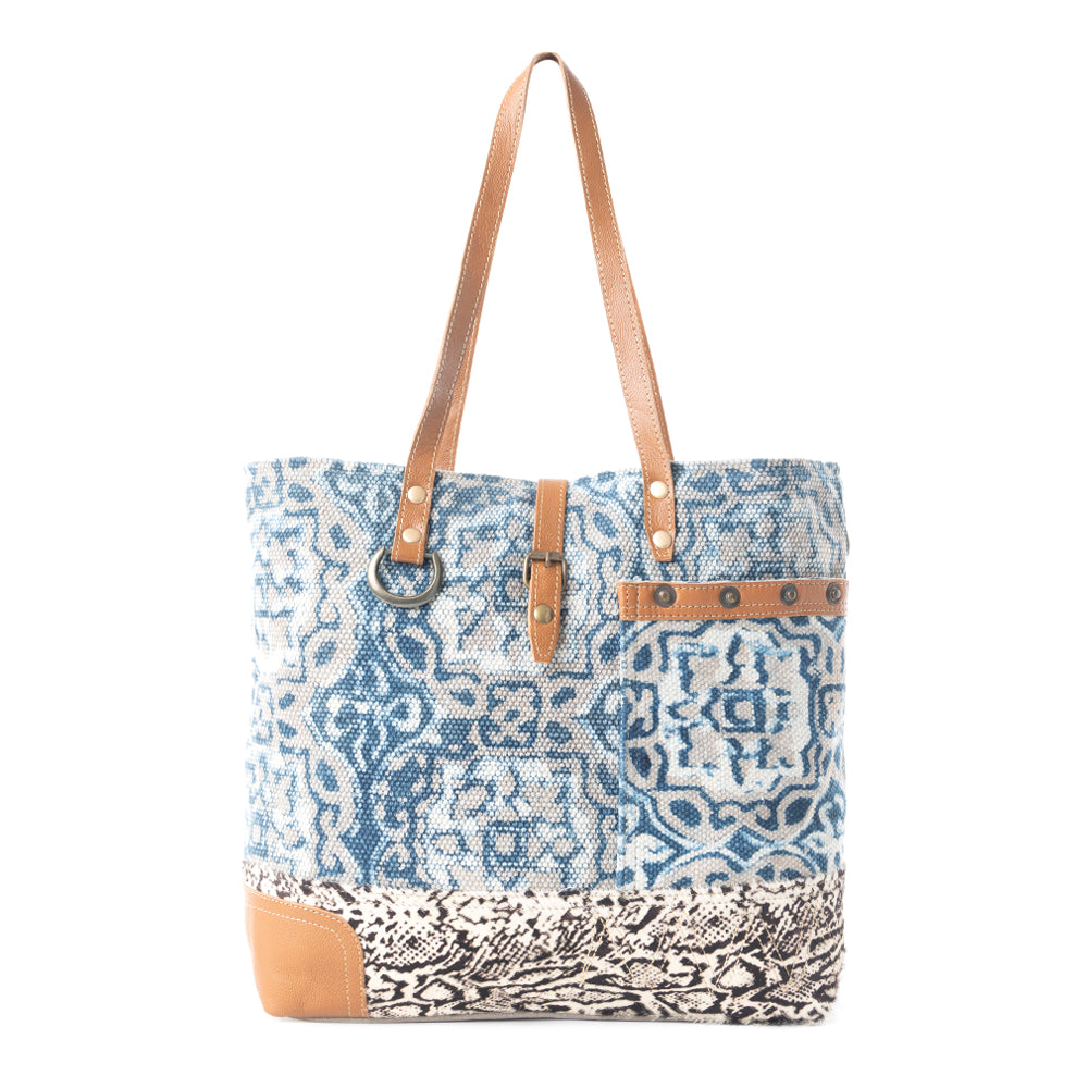 Tinted Indigo Tote Bag - MyraUSA
