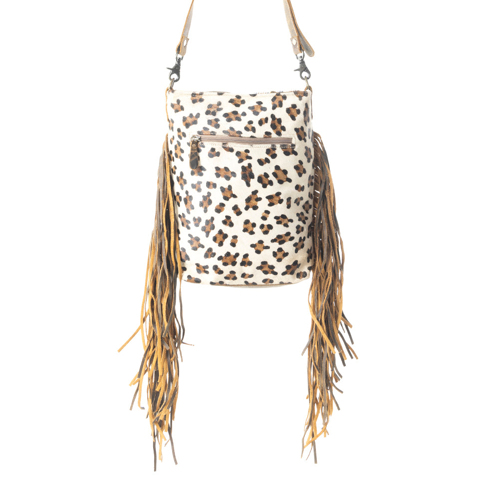 Ornamental Leather & Hairon Bag - Myra USA