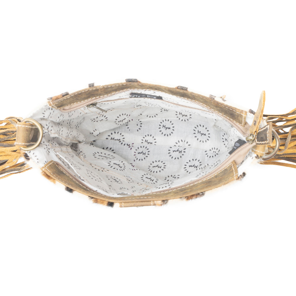 Ornamental Leather & Hairon Bag - Myra USA
