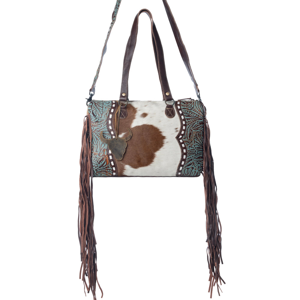Dangle Wangle Leather & Hairon Bag - Myra USA
