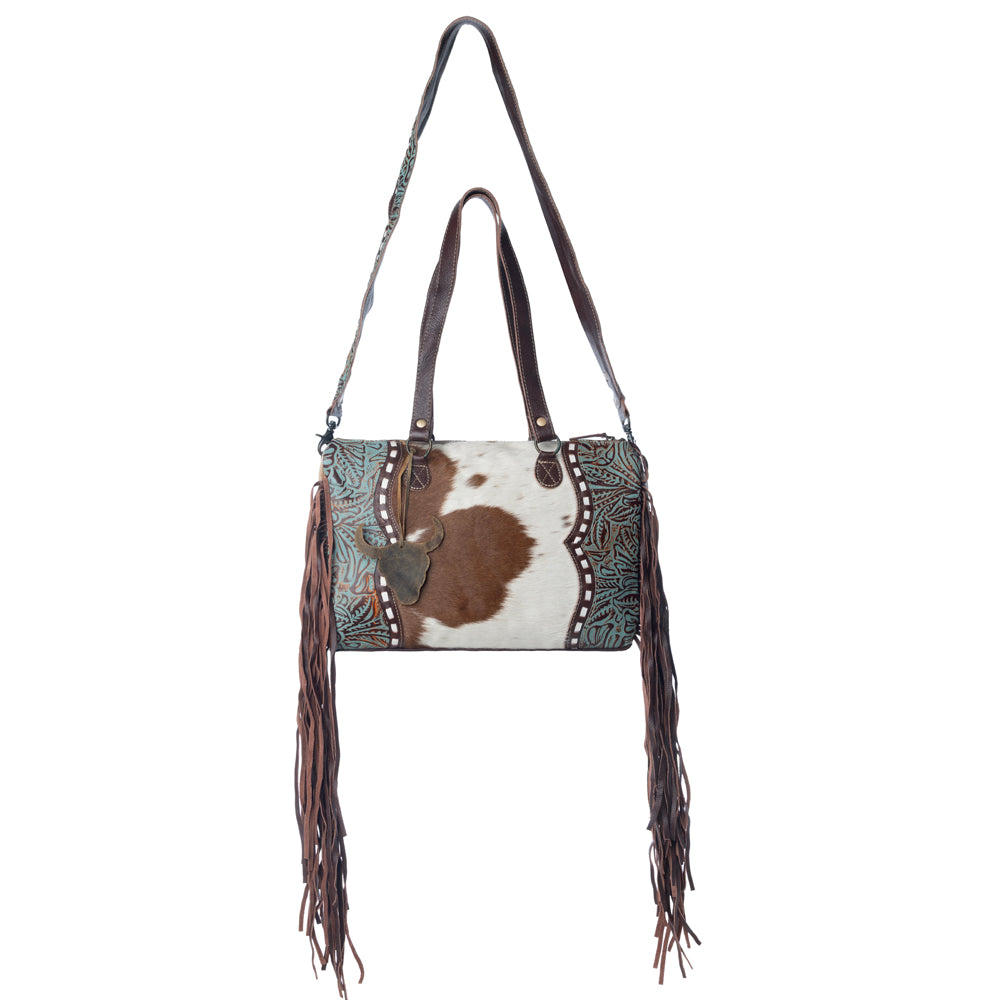 Dangle Wangle Leather & Hairon Bag - Myra USA