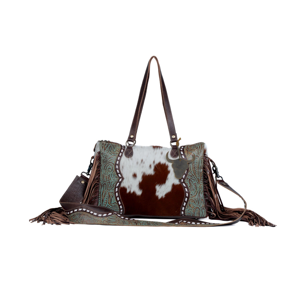 Dangle Wangle Leather & Hairon Bag - Myra USA