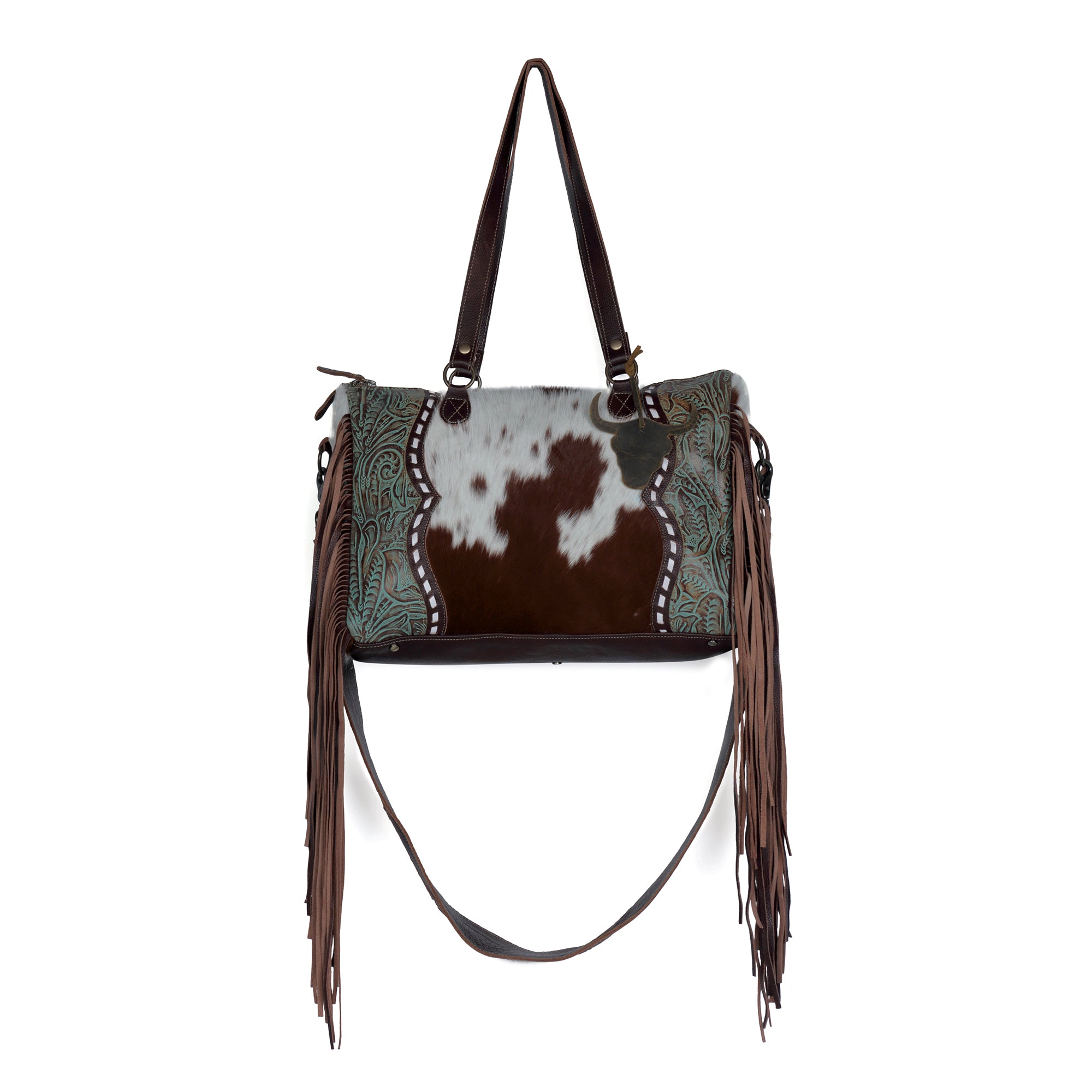 Dangle Wangle Leather & Hairon Bag - Myra USA