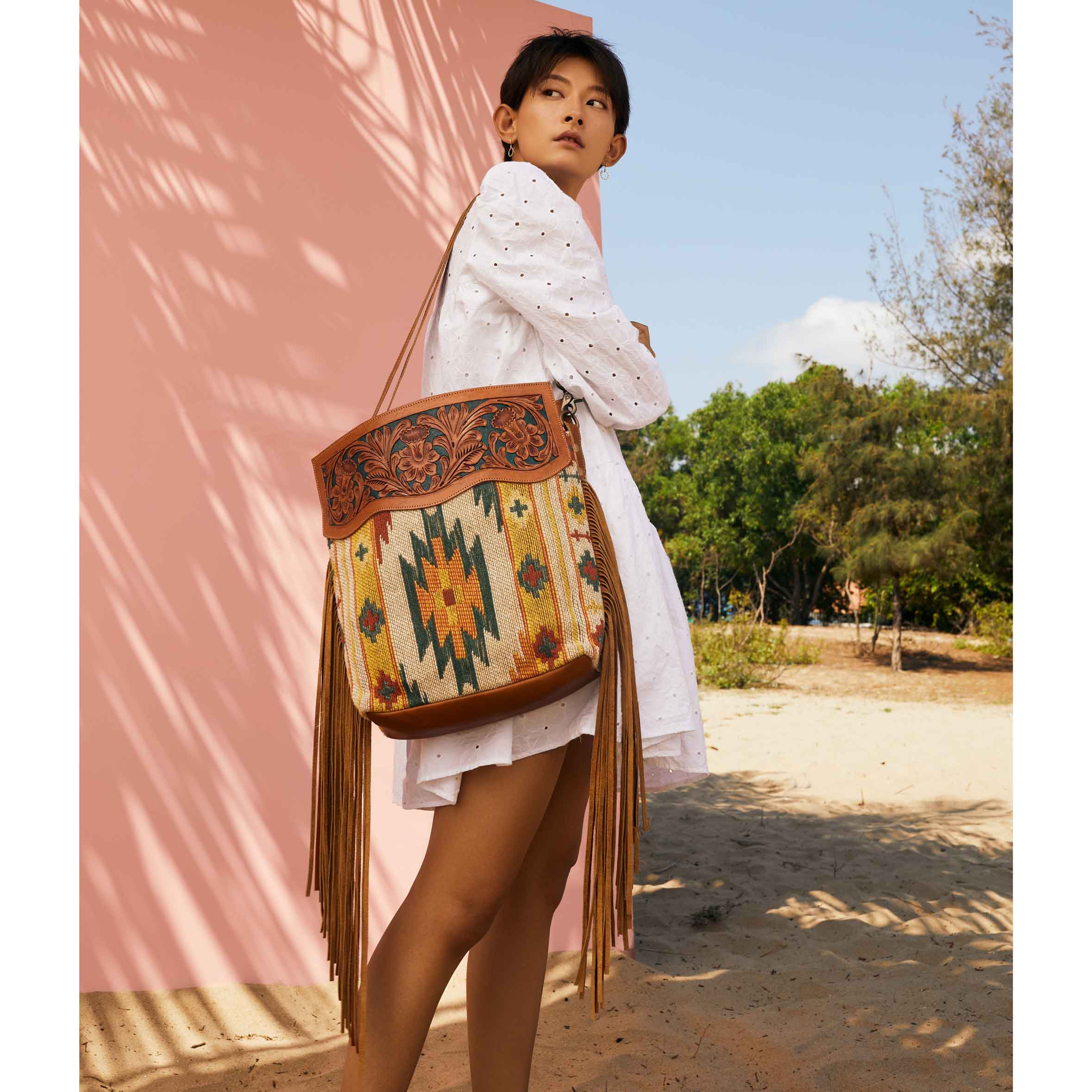 Tingle Wingle Hand-Tooled Bag - Myra USA