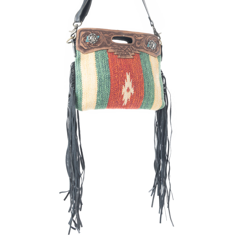 Rubious Hand-Tooled Bag - Myra USA